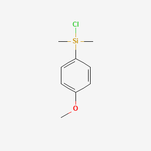 molecular formula C9H13ClOSi B3050112 p-Methoxyphenyldimethylchlorosilane CAS No. 2372-33-0
