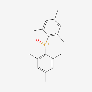 molecular formula C18H22OP+ B3050139 Dimesitylphosphine oxide CAS No. 23897-16-7