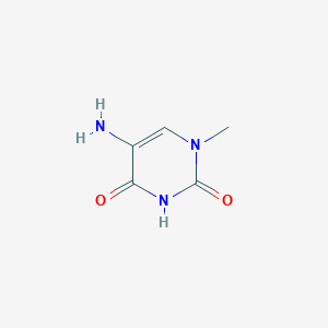 molecular formula C5H7N3O2 B3050140 5-Amino-1-methyl-1,2,3,4-tetrahydropyrimidine-2,4-dione CAS No. 23899-79-8
