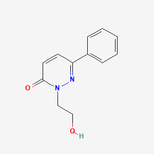 molecular formula C12H12N2O2 B3050143 3(2H)-Pyridazinone, 2-(2-hydroxyethyl)-6-phenyl- CAS No. 23916-77-0