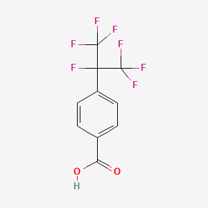 molecular formula C10H5F7O2 B3050150 4-(Heptafluoroisopropyl)benzoic acid CAS No. 2396-21-6