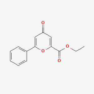 Ethyl 4-oxo-6-phenyl-4H-pyran-2-carboxylate