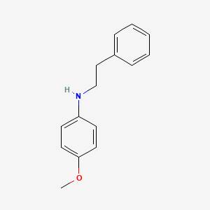 molecular formula C15H17NO B3050165 4-methoxy-N-(2-phenylethyl)aniline CAS No. 2405-59-6