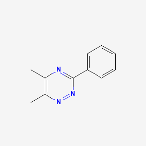 molecular formula C11H11N3 B3050176 5,6-Dimethyl-3-phenyl-1,2,4-triazine CAS No. 24108-42-7