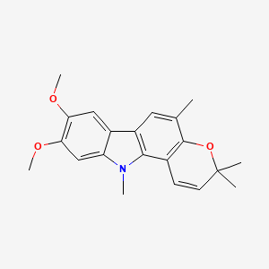 8,9-Dimethoxy-3,3,5,11-tetramethylpyrano[3,2-a]carbazole