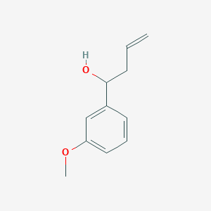 molecular formula C11H14O2 B3050186 1-(3-Methoxyphenyl)but-3-en-1-ol CAS No. 24165-65-9