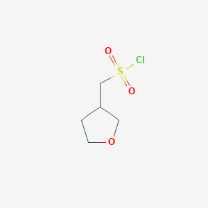 molecular formula C5H9ClO3S B3050199 Oxolan-3-ylmethanesulfonyl chloride CAS No. 242459-48-9