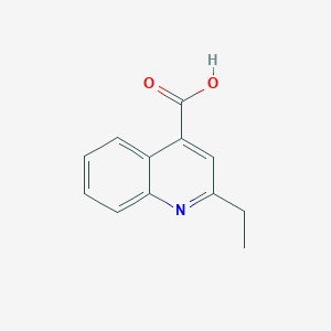 molecular formula C12H11NO2 B3050205 2-Ethylquinoline-4-carboxylic acid CAS No. 24260-30-8