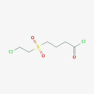 Butanoyl chloride, 4-[(2-chloroethyl)sulfonyl]-