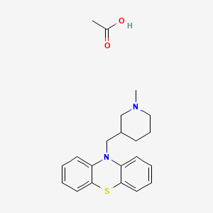 molecular formula C21H26N2O2S B3050216 Mepazine acetate CAS No. 24360-97-2