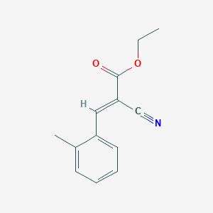 molecular formula C13H13NO2 B3050223 Ethyl 2-cyano-3-(2-methylphenyl)prop-2-enoate CAS No. 24393-41-7