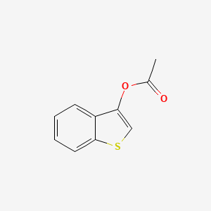 molecular formula C10H8O2S B3050236 Benzo[b]thiophen-3-yl acetate CAS No. 24434-82-0