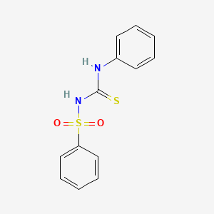 molecular formula C13H12N2O2S2 B3050252 N-Phenyl-N'-phenylsulfonylthiourea CAS No. 24539-87-5