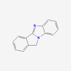 molecular formula C14H10N2 B3050285 11H-isoindolo[2,1-a]benzimidazole CAS No. 248-72-6