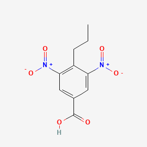 molecular formula C10H10N2O6 B3050291 3,5-Dinitro-4-propylbenzoic acid CAS No. 248595-12-2