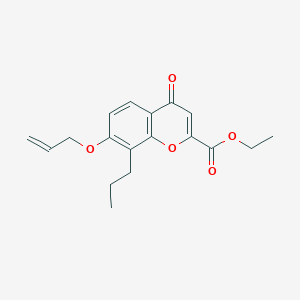 ethyl 7-(allyloxy)-4-oxo-8-propyl-4H-chromene-2-carboxylate