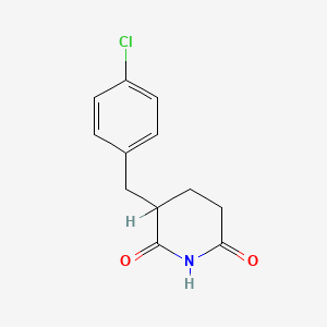 3-[(4-Chlorophenyl)methyl]piperidine-2,6-dione