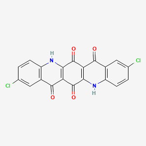 Quino[2,3-b]acridine-6,7,13,14(5H,12H)-tetrone, 2,9-dichloro-
