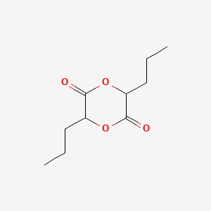 molecular formula C10H16O4 B3050306 3,6-Dipropyl-1,4-dioxane-2,5-dione CAS No. 24985-61-3