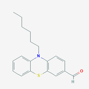 10-Hexyl-10H-phenothiazine-3-carbaldehyde