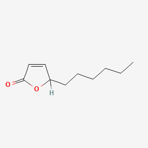 molecular formula C10H16O2 B3050329 5-Hexylfuran-2(5H)-one CAS No. 2518-53-8