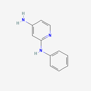 molecular formula C11H11N3 B3050332 2-N-phenylpyridine-2,4-diamine CAS No. 25194-51-8