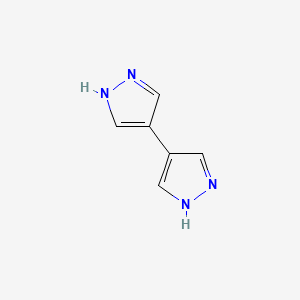 molecular formula C6H6N4 B3050338 1H,1'H-4,4'-bipyrazole CAS No. 25240-33-9
