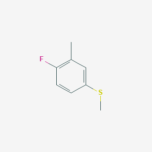 molecular formula C8H9FS B3050339 (4-FLUORO-3-METHYLPHENYL)(METHYL)SULFANE CAS No. 252555-29-6
