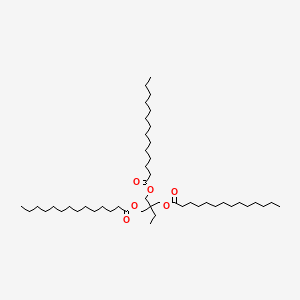 molecular formula C48H92O6 B3050343 2,2-Bis(tetradecanoyloxymethyl)butyl tetradecanoate CAS No. 25268-74-0