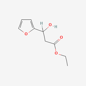 molecular formula C9H12O4 B3050361 Ethyl beta-hydroxyfuran-2-propionate CAS No. 25408-95-1