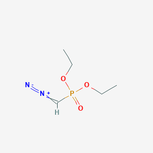molecular formula C5H11N2O3P B3050362 Diazomethyl-phosphonic-acid-diethylester CAS No. 25411-73-8