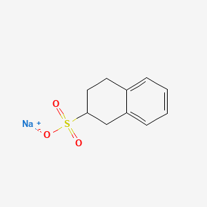 molecular formula C10H12O3S B3050367 Sodium tetrahydronaphthalene-2-sulphonate CAS No. 25447-59-0