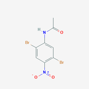 molecular formula C8H6Br2N2O3 B3050371 N-(2,5-dibromo-4-nitrophenyl)acetamide CAS No. 25462-67-3