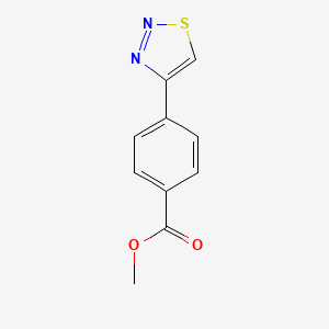 molecular formula C10H8N2O2S B3050373 4-(1,2,3-噻二唑-4-基)苯甲酸甲酯 CAS No. 254749-08-1