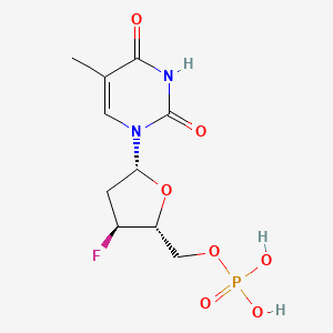 molecular formula C10H14FN2O7P B3050376 3'-Fluoro-3'-deoxythymidine 5'-monophosphate CAS No. 25520-83-6
