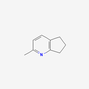 molecular formula C9H11N B3050377 2-Methyl-6,7-dihydro-5h-cyclopenta[b]pyridine CAS No. 25536-14-5