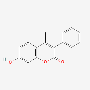 molecular formula C16H12O3 B3050381 7-Hydroxy-4-methyl-3-phenylcoumarin CAS No. 2555-23-9