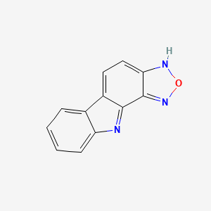 molecular formula C12H7N3O B3050392 10H-1,2,5-Oxadiazolo[3,4-a]carbazole CAS No. 256348-47-7