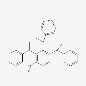 molecular formula C30H30O B3050394 2,3,4-Tris(1-phenylethyl)phenol CAS No. 25640-71-5