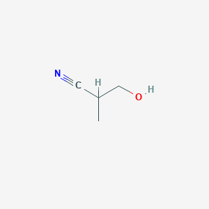 molecular formula C4H7NO B3050400 3-Hydroxy-2-methylpropanenitrile CAS No. 2567-01-3