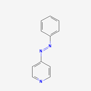molecular formula C11H9N3 B3050405 1-(4-Pyridinyl)-2-phenyldiazene CAS No. 2569-58-6