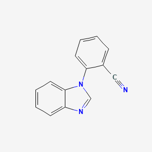 molecular formula C14H9N3 B3050409 2-(1H-benzimidazol-1-yl)benzonitrile CAS No. 25699-93-8