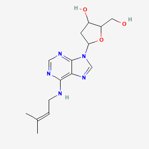 2-(Hydroxymethyl)-5-[6-(3-methylbut-2-enylamino)purin-9-yl]oxolan-3-ol