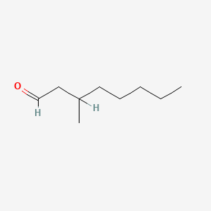 molecular formula C9H18O B3050425 3-Methyloctanal CAS No. 25882-73-9