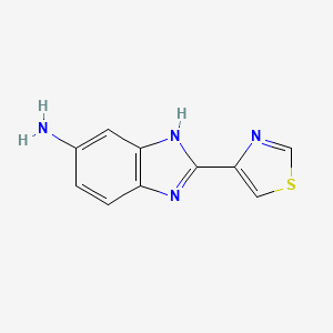 1H-Benzimidazol-5-amine, 2-(4-thiazolyl)-