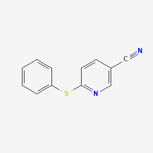 molecular formula C12H8N2S B3050438 6-(Phenylthio)nicotinonitrile CAS No. 259683-21-1