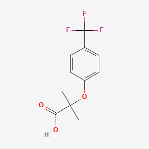 molecular formula C11H11F3O3 B3050441 2-Methyl-2-[4-(trifluoromethyl)phenoxy]propanoic acid CAS No. 26002-48-2