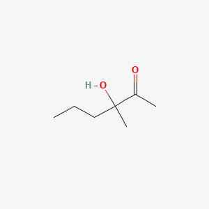 molecular formula C7H14O2 B3050444 2-Hexanone, 3-hydroxy-3-methyl- CAS No. 26028-56-8