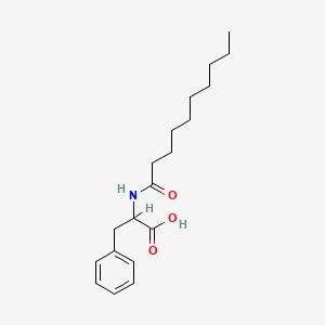 molecular formula C19H29NO3 B3050451 L-Phenylalanine, N-(1-oxodecyl)- CAS No. 26060-97-9
