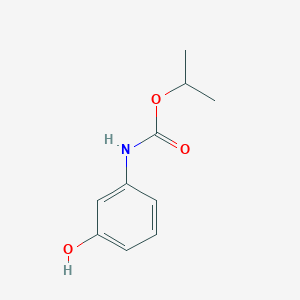 molecular formula C10H13NO3 B3050457 (3-Hydroxy-phenyl)-carbamic acid isopropyl ester CAS No. 2610-61-9